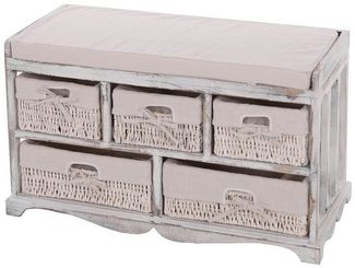 MCW Kommode T35-K, 5 geräumige Schubladen, Inklusive Sitzpolster