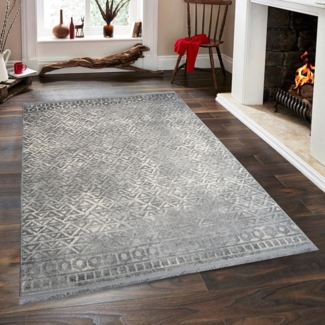 Flurteppich (100x150), 'Notta 1108 ', 0,7 x 100 x 150, Grau, Creme