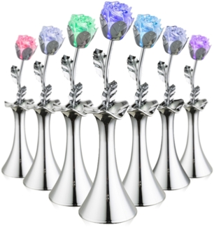 GLOBO '28112' LED-Tischlampe, Farbwechsel, Dekoleuchte für Wohnzimmer, Rose/silber