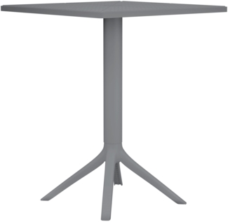 CLP Gartentisch Nuvela 60 x 60  robust & wetterfest,dunkelgrau