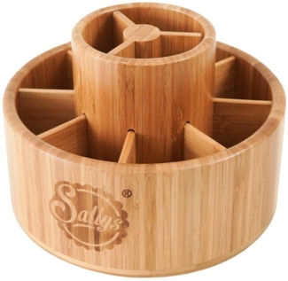 Sallys Organizer - Bambus Werkzeugrondell, drehbar
