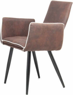 Stuhl Penelope 110 2er-Set Dunkelbraun