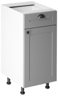 ROYAL24_MARKT Unterschrank - Platzsparende Stauraumwunder (Unterschrank, 1-St, Linea D40S1) Edle Stoffe - Schickes Design - Top Verarbeitung.