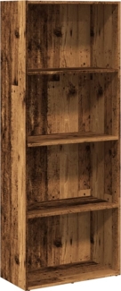 vidaXL Bücherregal Altholz-Optik 60x30x152 cm Holzwerkstoff 857915