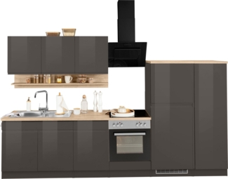 KOCHSTATION Küchenzeile KS-Virginia, Breite 320 cm, wahlweise mit E-Geräten