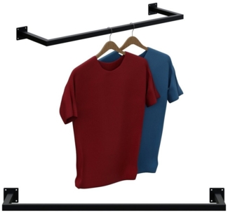 HAGO Kleiderstange Garderobenstange Kleiderstange Garderobe Halter Kleiderständer Metall