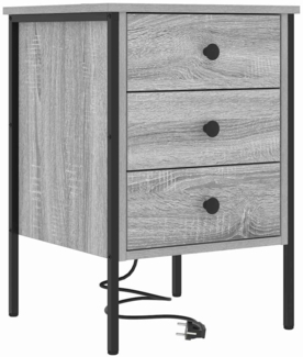vidaXL Nachttisch Grau Sonoma 42 x 41 x 61 cm Holzwerkstoff 859486