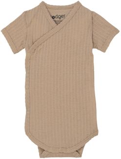 Lodger Seersucker Wickelbody - Kurzarm - Gr. 62 -