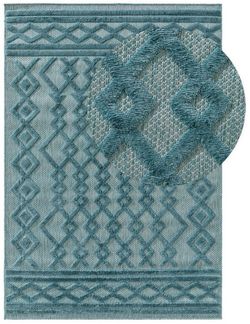 benuta Outdoorteppich Bonte, rechteckig, Höhe: 5 mm, Teppich Wohnzimmer, Schlafzimmer, Esszimmer, Flur, Kunstfaser, Cozy