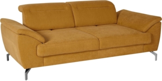 sit&more 2,5-Sitzer Percy, 15 cm Fußhöhe, Sitztiefenverstellung, wahlweise Kopfteilverstellung