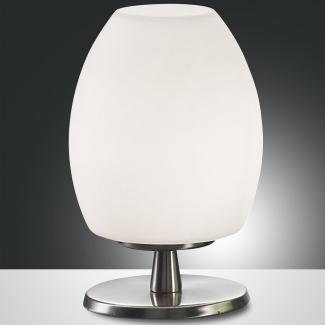 Fabas Luce 3571-30-102 Tischleuchte Rockford weiss nickel dimmbar