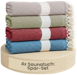 furora HOLIDAY Saunatuch Saunahandtuch Saunatuch Damen + Herren, Hamamtuch groß 100x200 XXL