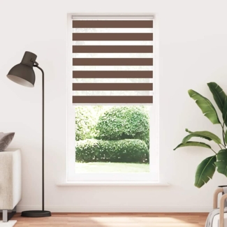 vidaXL Zebrarollo Braun 105x200 cm Stoffbreite 100,9 cm Polyester 4014366