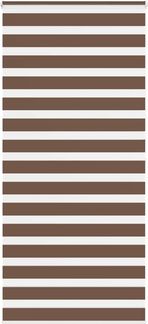 vidaXL Doppelrollo Braun 105x200 cm Stoffbreite 100,9 cm Polyester 4014366