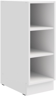 Küchen Unterschrank Regal 30 cm Weiß Küchenzeile Küchenblock Küche Einbauküche