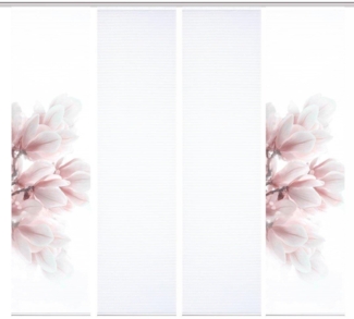 HOME in green Schiebegardine 84105 MORIGA Schiebegardine, recyc. Polyester 245x60 cm, Bambusoptik (4 St), Polyester (recycelt) Polyester