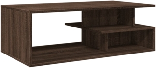 vidaXL Couchtisch Braun Eichen-Optik 102x55x35 cm Holzwerkstoff 848016