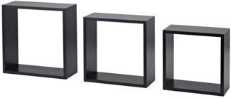 Dolle Würfelregal Frame 30x30 cm schwarz 3er-Set