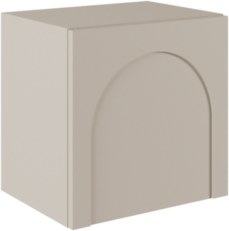 Selsey 'Arkadia' Nachttisch mit Bogenausschnitt, Kaschmirgrau, 50 cm