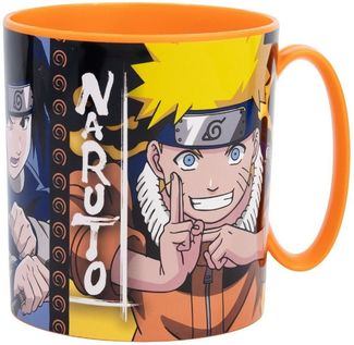 Naruto Becher Mikrowellengeeigneter Kunststoffbecher 390 ml – Motivbecher für Kinder
