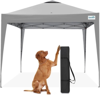 Quictent Pavillon 3x3m Wasserdicht Faltpavillon UV-Schutz 50+ Partyzelt