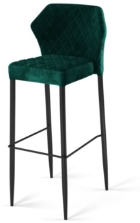 Louis Barhocker Grün, Velours Gepolstert, Feuerhemmend, 50X47X105Cm (Bxtxh), 52102 2 Stück