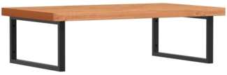 vidaXL Waschbeckenregal Wandmontage Stahl und Massivholz Buche 3302529