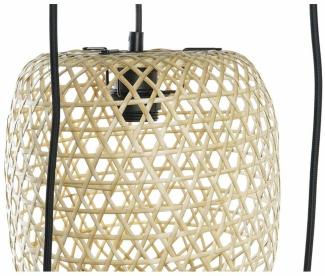 Deckenlampe DKD Home Decor 43 x 43 x 100 cm Schwarz Braun Bambus 50 W