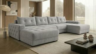 Ecksofa MODENA 320x185 cm – Stoff: ZOOM 20 Farbe: Grau
