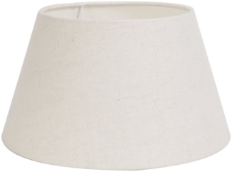 Light & Living Lampenschirm LIVIGNO, Ø 30 cm, Cremeweiß, Stoff, PVC, Metallhalterung