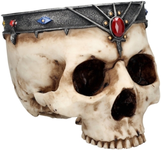Figuren Shop GmbH Blumentopf Totenkopf Schale oder Blumentopf - Königlicher Schädel - Dekoschale To