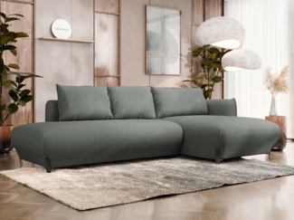 Ecksofa Fraski mit Bettkasten und Schlaffunktion (Farbe: Curio 93, Seite: Rechts 2R-LC)