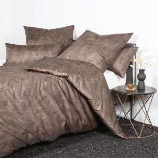 Janine Interlock Feinjersey Bettwäsche Carmen S 55093-87 schoko|135x200 cm + 80x80 cm