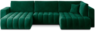 Eltap Bonito Ecksofa (Lukso 35) Seite links, Dunkelgrün, 175 x 92 x 350 cm