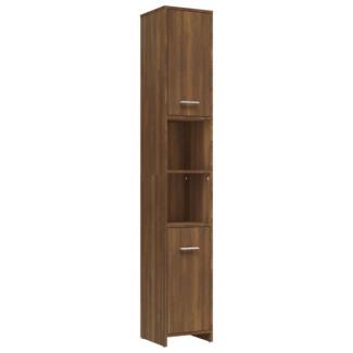 vidaXL Badezimmerschrank Braun Eichen-Optik 30x30x183,5 cm 815521