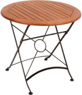 Gartentisch >Wien< in holzfarben aus Eukalyptus Grandis - 74cm (H)