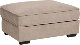 Ottomane KOLDING Stoff Taupe