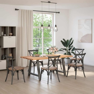 vidaXL Esstisch Hellbraun 180x90x74 cm Massivholz Eiche Rechteckig 3304162