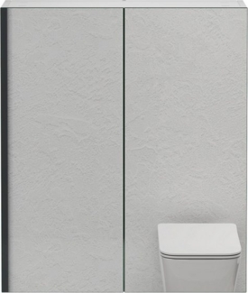 doporro Spiegelschrank Wandschrank Wandspiegel 60/80/100/120x70cm Weiß/Anthrazit