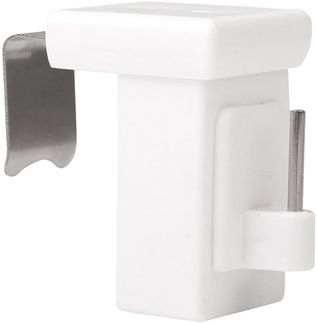 Deco-Raum® Fensterhaken Dekohaken Fensterclip für Fensterdekoration Weiß - Fensterdicke: 10-27mm UNIVERSAL | Set: 20 Stück | Material: Kunststoff/Metall | Farbe: Weiß