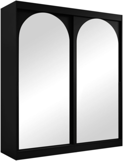 Kleiderschrank Mezzinto 180 (Farbe: Schwarz)