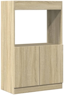 vidaXL Highboard Sonoma-Eiche 63x33x100 cm Holzwerkstoff 855099
