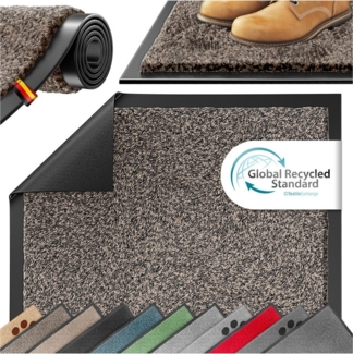 KESSER Fußmatte Schmutzfangmatte rutschfest für Innen- & Außenbereich, Höhe: 7 mm, Teppich für Wohnungseingang, Büro & Vorzimmer