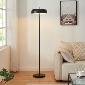 Stehleuchte Barton 2-flammig Metall 159 cm Schwarz [lux. pro]