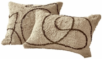 Mirabeau Kissenhülle Kissenhülle 2er Set Lavinois creme/braun