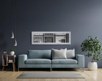 Farina Rahmenspiegel Chrom - 50 x 150cm