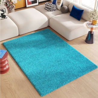 Tapiso Hochflor-Teppich ESSENCE, rechteckig, Höhe: 40 mm, Wohnzimmer, Schlafzimmer, weich, modern Design, einfarbig