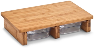 neuetischkultur Bambus/Kunststoff Schneidebrett 2 Auffangschalen