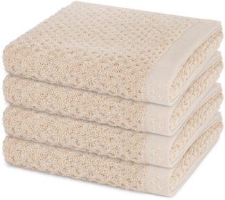 Ross Harmony 4 tlg. Frottier-Set - 4 X Handtuch (50 X 100cm) - 520 - Natur