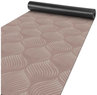 ANRO Küchenläufer Teppichläufer Läufer Textil BAKER Premium, Eckig, Bodenläufer 100x100cm Blatt Braun pflegeleicht